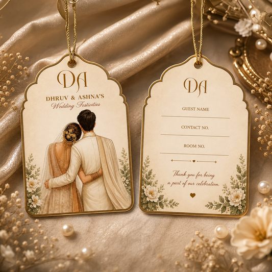 Ivory Affair 3D Luggage Tag