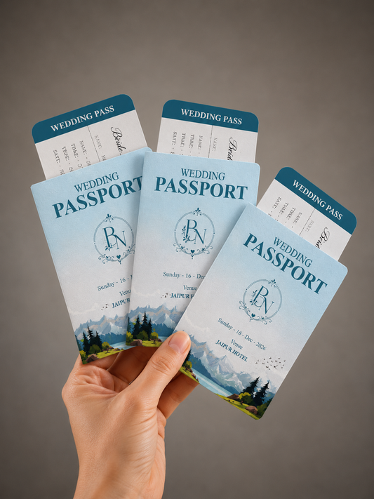 Mountain Bliss Wedding Passport Itinerary