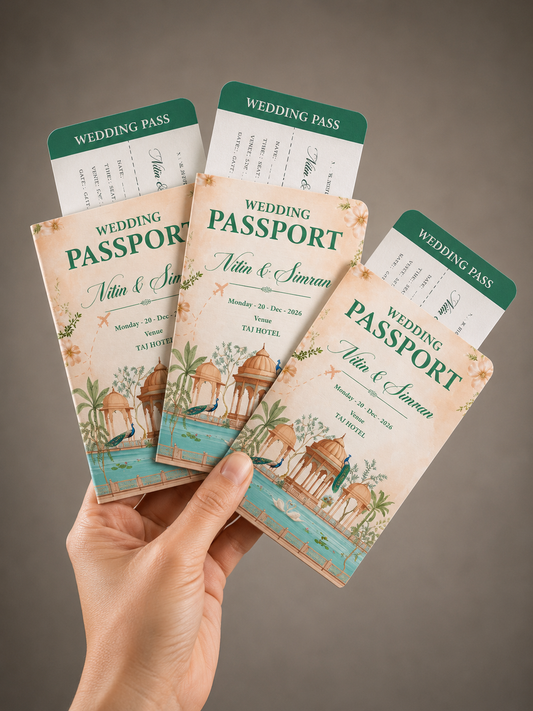 Royal Oasis Wedding Passport Itinerary