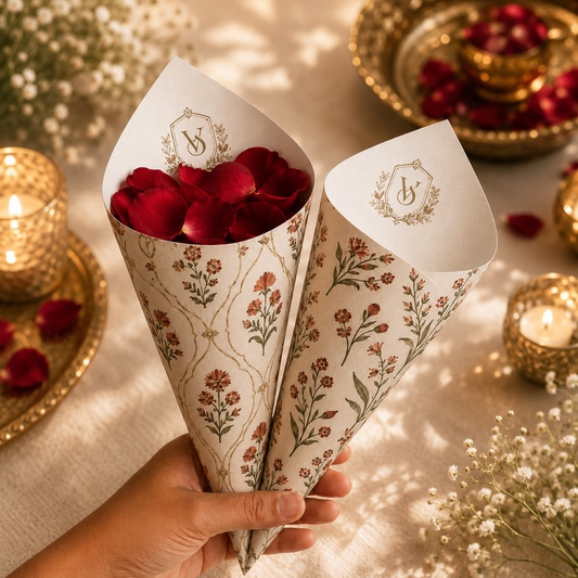 Vintage Vine Petal Cones