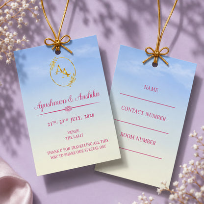 Timeless Elegance 2D Luggage Tag
