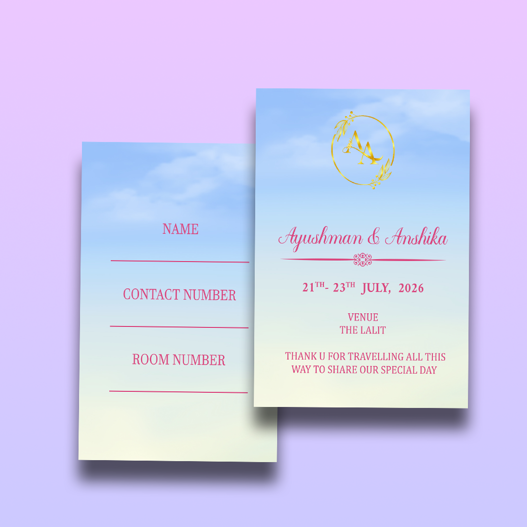 Timeless Elegance 2D Luggage Tag