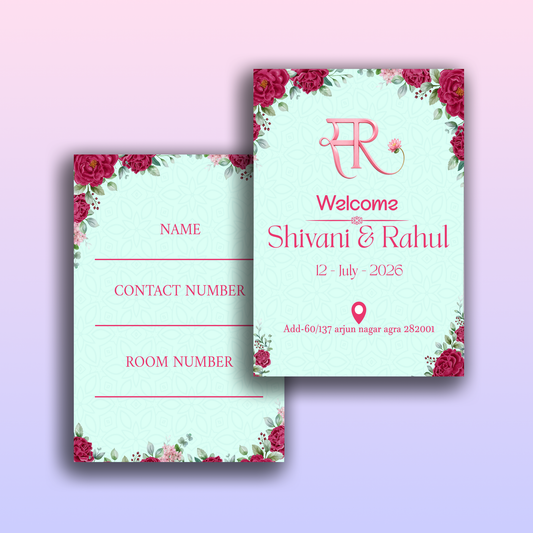 Classic Rose 2D Luggage Tag