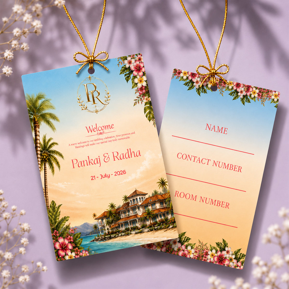 Ocean Breeze 2D Luggage Tag