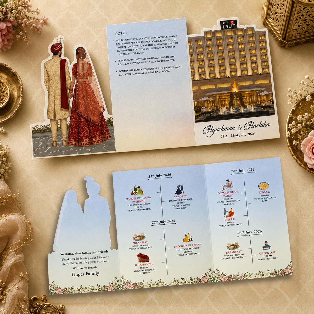 A Royal Journey 3D Keyholder Itinerary