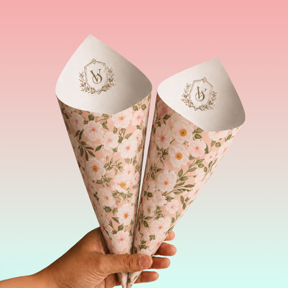 Cherry Blossom Petal Cones