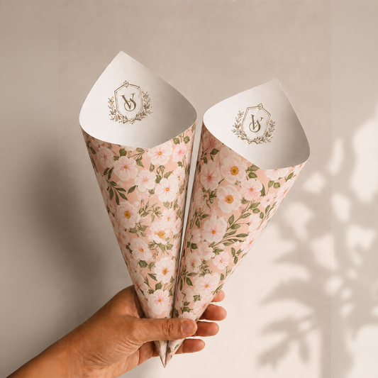 Cherry Blossom Petal Cones
