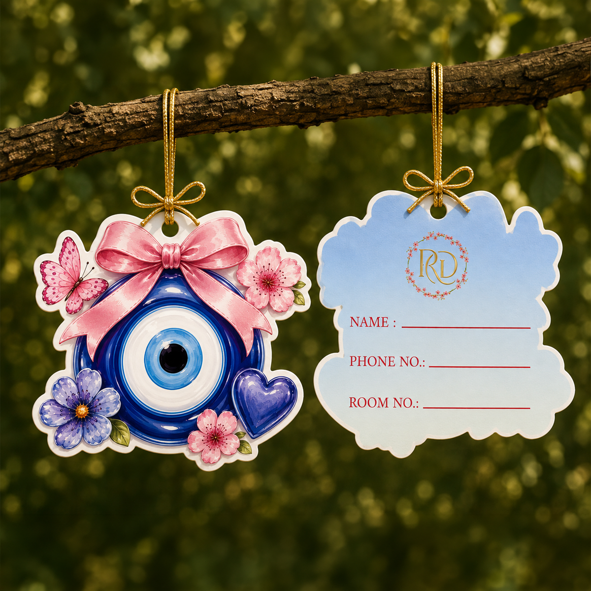 Evil Eye 3D Luggage Tag