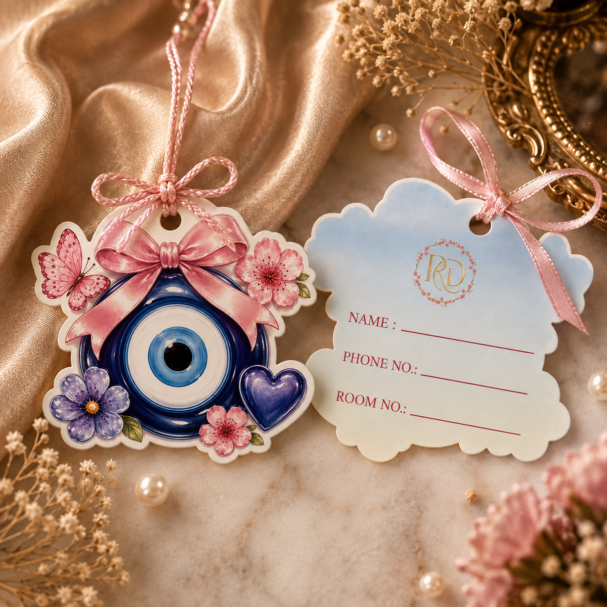 Evil Eye 3D Luggage Tag