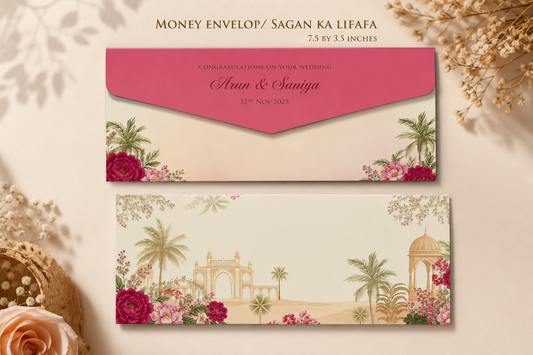 Floral Heritage Shagun Envelope