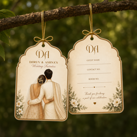 Ivory Affair 3D Luggage Tag