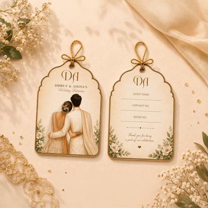 Ivory Affair 3D Luggage Tag