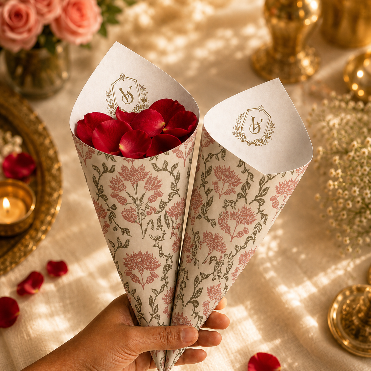 Rose Garden Petal Cones