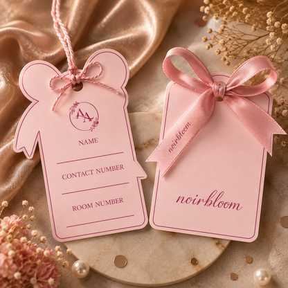 Rose Ribbon 3D Luggage Tag