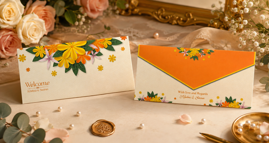 Sunshine Floral Shagun Envelope