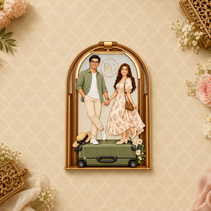 The Couple's Journey 3D Keyholder Itinerary