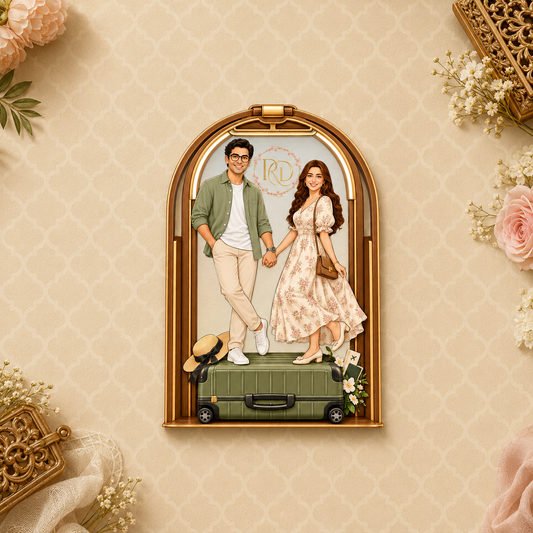 The Couple's Journey 3D Keyholder Itinerary