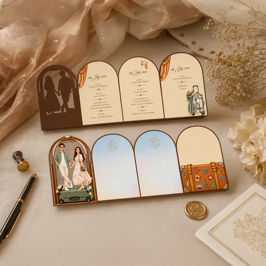 The Couple's Journey 3D Keyholder Itinerary