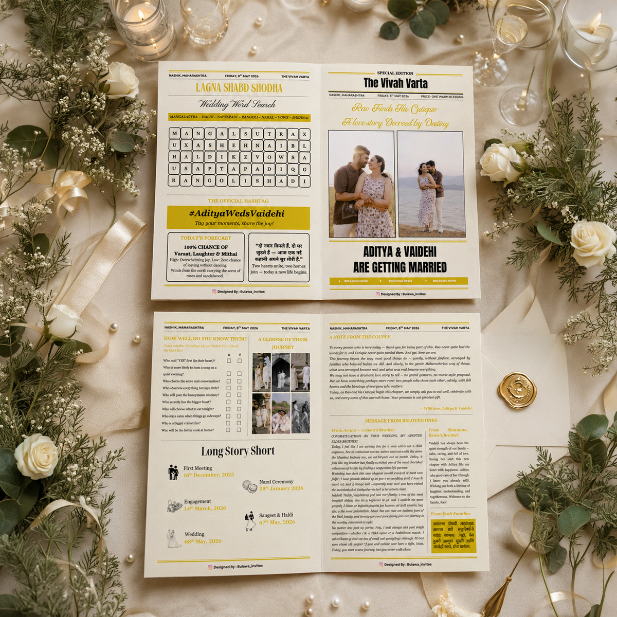 The Vivah Varta Wedding Newspaper