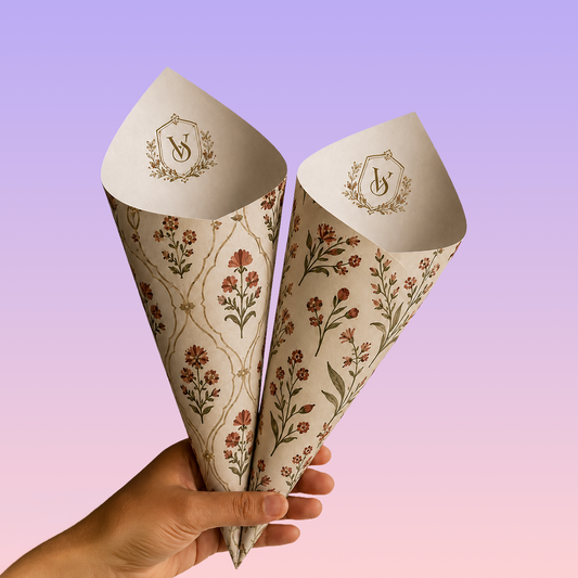 Vintage Vine Petal Cones