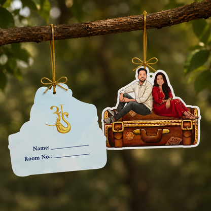 3D custom Couple Luggage Tag