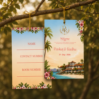 Ocean Breeze 2D Luggage Tag