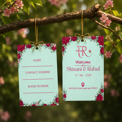 Classic Rose 2D Luggage Tag