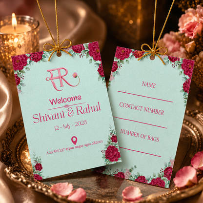 Classic Rose 2D Luggage Tag